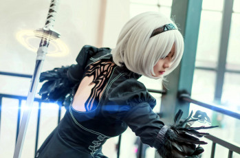 Картинка девушки -+креатив +косплей 2в андроид девушка меч