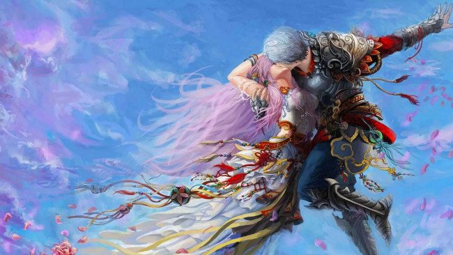 Обои картинки фото аниме, unknown,  другое , любовь