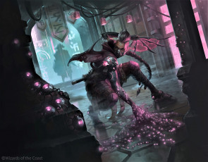 Картинка видео+игры magic +the+gathering+-+other девушка оружие магия зал