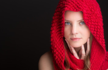 Картинка девушки -+лица +портреты блондинка взгляд шарф