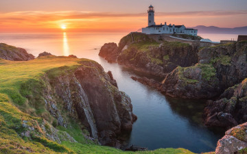 Картинка fanad+head+lighthouse ireland природа маяки fanad head lighthouse
