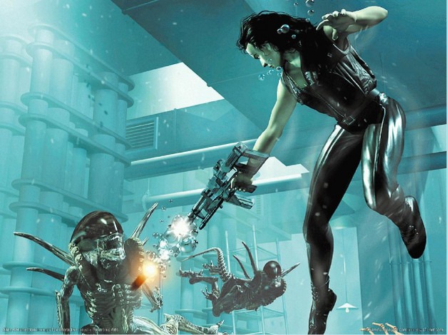 Обои картинки фото видео, игры, alien, resurrection