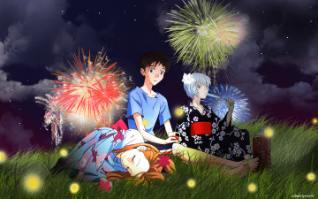 Картинка аниме evangelion