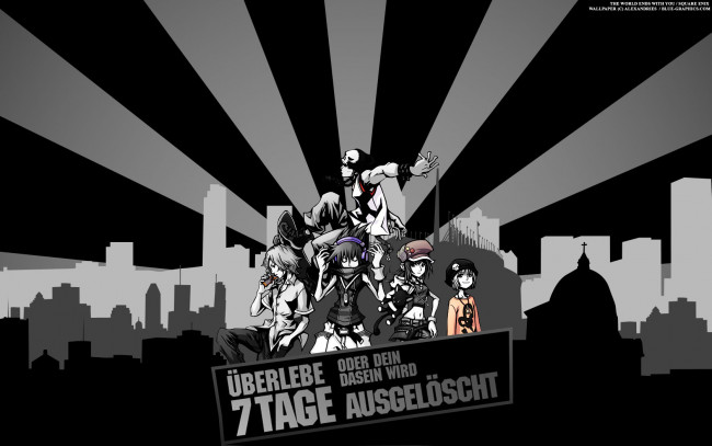 Обои картинки фото аниме, the, world, ends, with, you