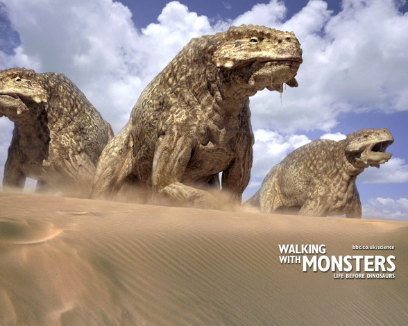 Обои картинки фото walking, with, monsters, кино, фильмы