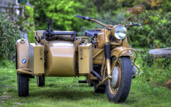 Обои картинки фото мотоциклы, коляской