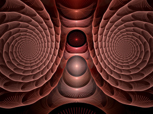 Картинка 3д графика fractal фракталы цвета узор фрактал