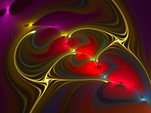 Картинка 3д графика fractal фракталы фон цвета узор