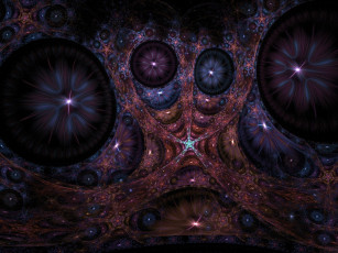 Картинка 3д графика fractal фракталы фон цвета узор