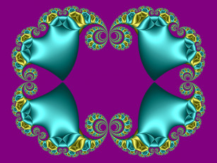 Картинка 3д графика fractal фракталы фрактал узор цвета