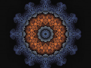 Картинка 3д графика fractal фракталы узор