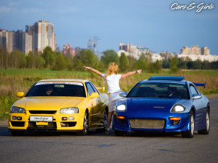 Картинка автомобили авто девушками girl auto