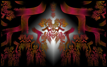 Картинка 3д графика fractal фракталы узор цвета фон