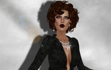 Картинка 3д графика people люди ожерелье