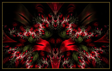 Картинка 3д графика fractal фракталы узор цвета фон