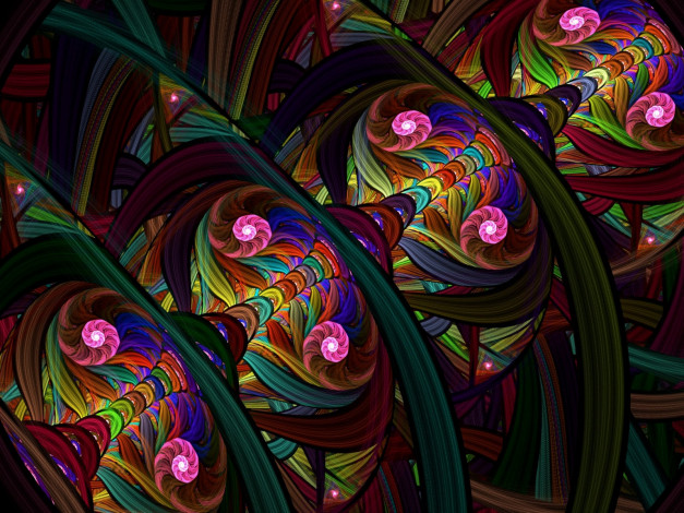 Обои картинки фото 3д, графика, fractal, фракталы, цвета, узор, фон
