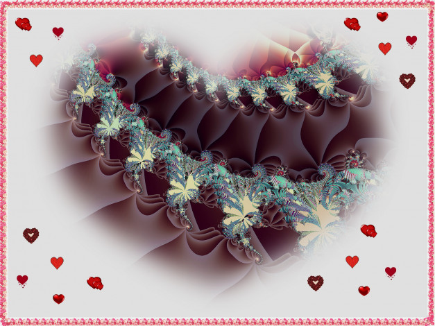 Обои картинки фото 3д, графика, fractal, фракталы, цвета, узор, фрактал