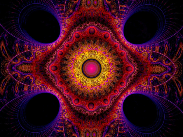 Обои картинки фото 3д, графика, fractal, фракталы, узор, цвета, фон