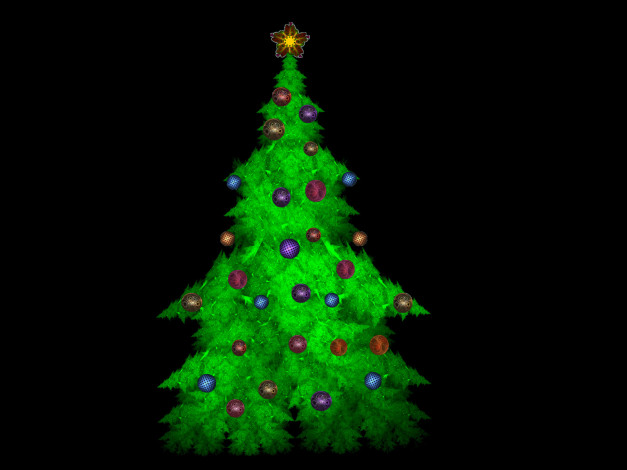 Обои картинки фото 3д, графика, holidays, праздники, елка, игрушки