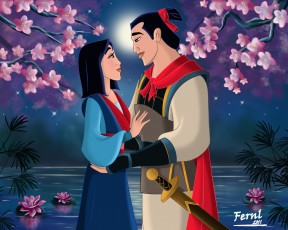 Картинка мультфильмы mulan свидание