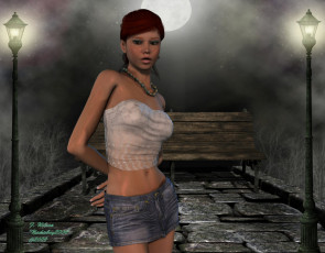 Картинка 3д графика people люди девушка