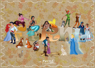 Картинка мультфильмы unknown разное девушки собаки русалки