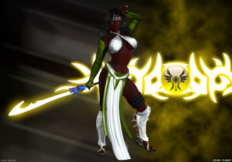 обоя 3д, графика, fantasy, фантазия, девушка