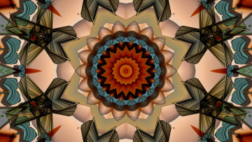 Картинка 3д графика fractal фракталы узор цвета