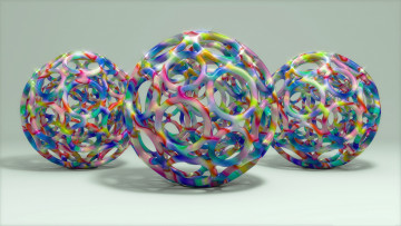 Картинка 3д графика шары