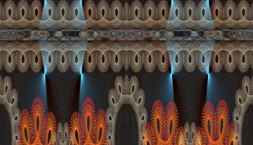 Картинка 3д графика fractal фракталы узор цвета