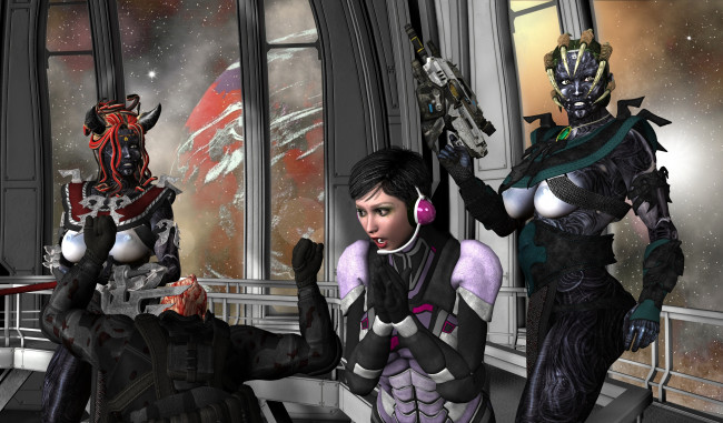 Обои картинки фото 3д, графика, fantasy, фантазия, существа, девушка