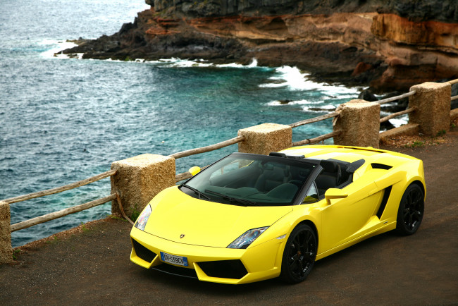 Обои картинки фото 2009, lamborghini, gallardo, lp560, spyder, автомобили