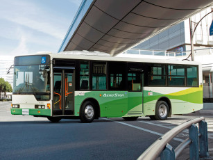 Картинка автомобили автобусы aero star fuso mitsubishi