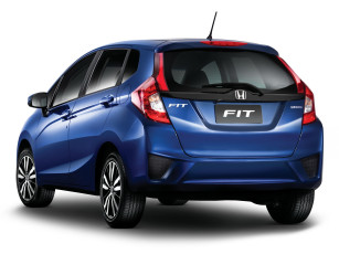 Картинка автомобили honda синий 2014г br-spec fit