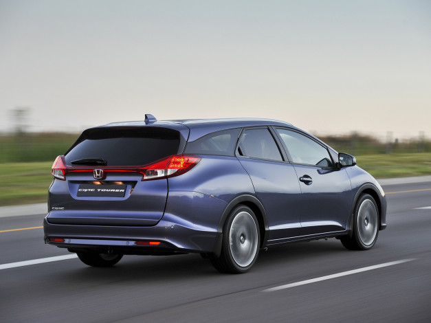 Обои картинки фото автомобили, honda, za-spec, tourer, civic, 2014г