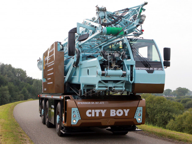 Обои картинки фото техника, краны, boy, city, sk387-at3, spierings