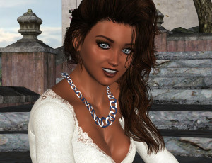 Картинка 3д+графика люди+ people взгляд девушка фон