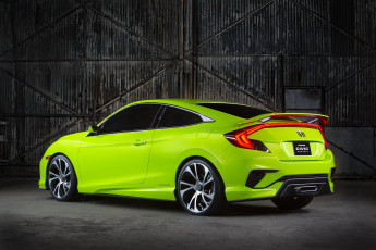 обоя 2015 honda civic, автомобили, honda, civic, салатовый, металлик