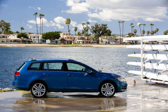 Картинка 2015+volkswagen+golf+sportwagen автомобили volkswagen побережье металлик голубой golf