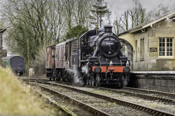 Картинка техника паровозы дорога паровоз железная рельсы