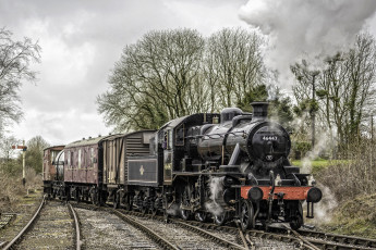 Картинка техника паровозы железная рельсы паровоз дорога