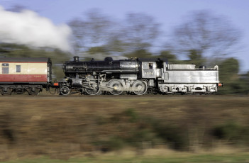 Картинка техника паровозы паровоз рельсы железная дорога