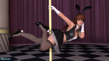 Картинка 3д+графика аниме+ anime шест фон взгляд девушка