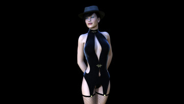 Картинка 3д+графика люди+ people девушка взгляд фон