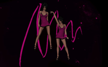 Картинка 3д+графика люди+ people фон взгляд девушки