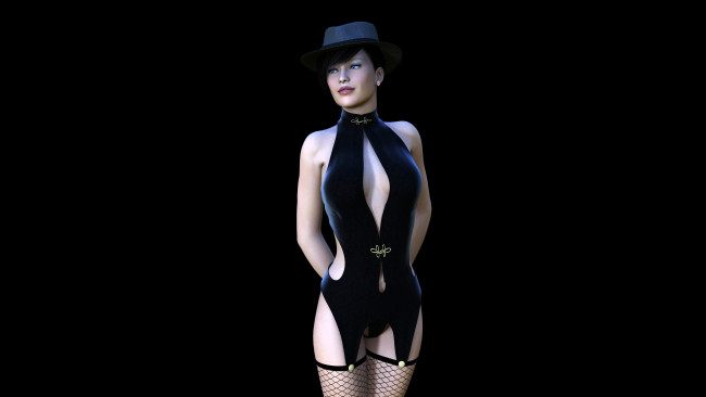 Обои картинки фото 3д графика, люди , people, девушка, взгляд, фон