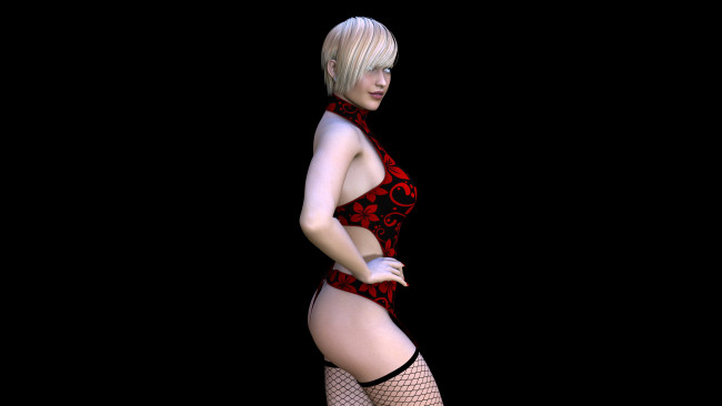 Обои картинки фото 3д графика, люди , people, фон, взгляд, девушка