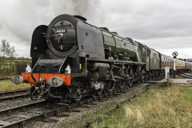 Обои картинки фото техника, паровозы, паровоз, рельсы, дорога, железная