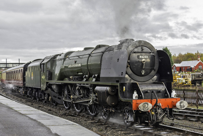 Обои картинки фото техника, паровозы, паровоз, рельсы, железная, дорога