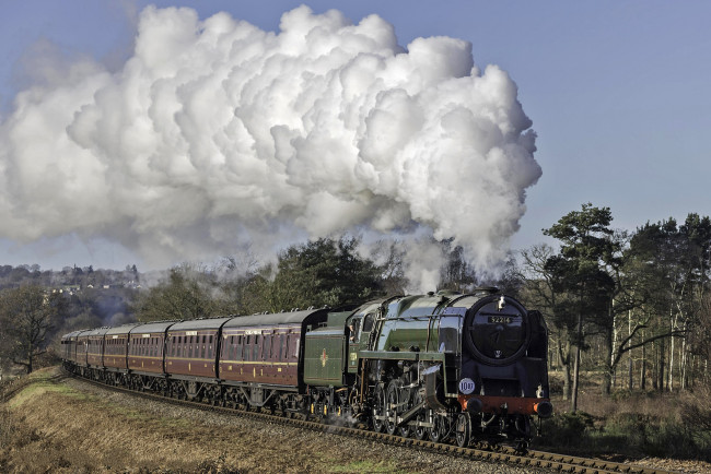 Обои картинки фото техника, паровозы, железная, дорога, рельсы, паровоз